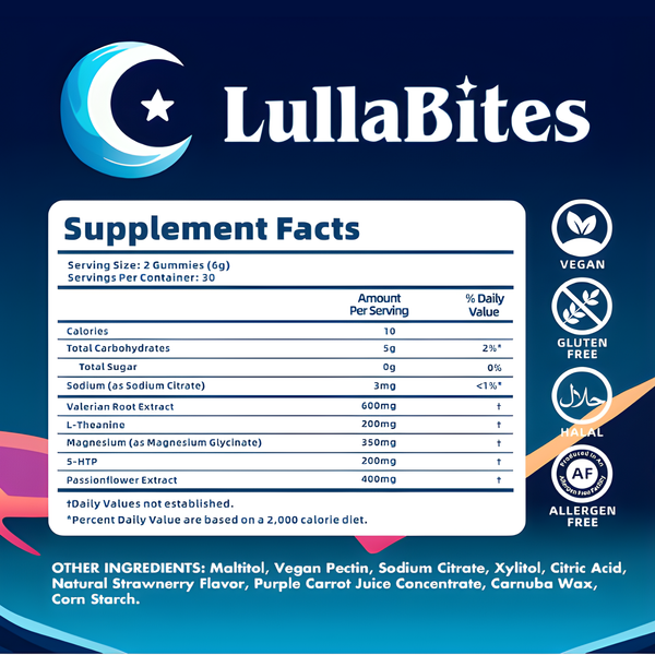 LullaBites — Gomitas Naturales para Dormir