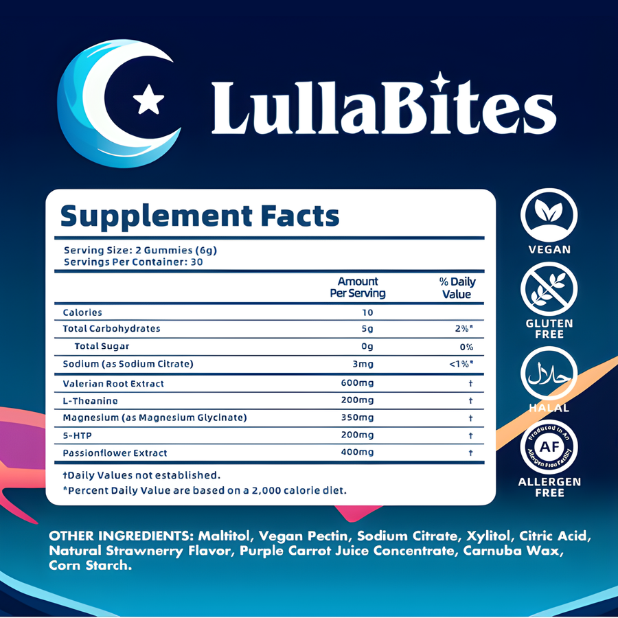 LullaBites — Gomitas Naturales para Dormir